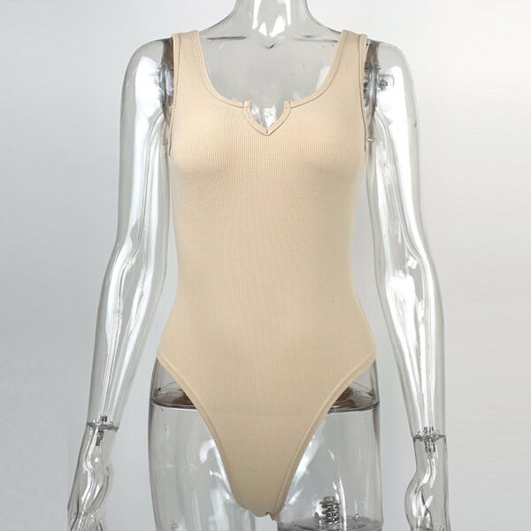 V-neck bodysuit